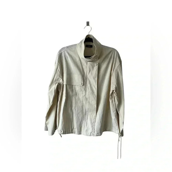 Theory Womens Utility Anorak Jacket in Good Linen Size M - Picture 1 of 8